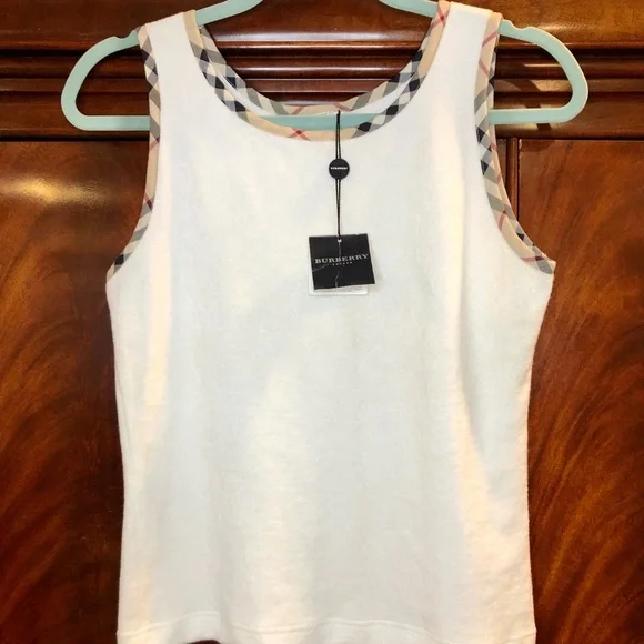 🔥SOLD🔥NWT Burberry Tank/Short Set wNova Check Vintage RARE Tank M Shorts L - Picture 3 of 13